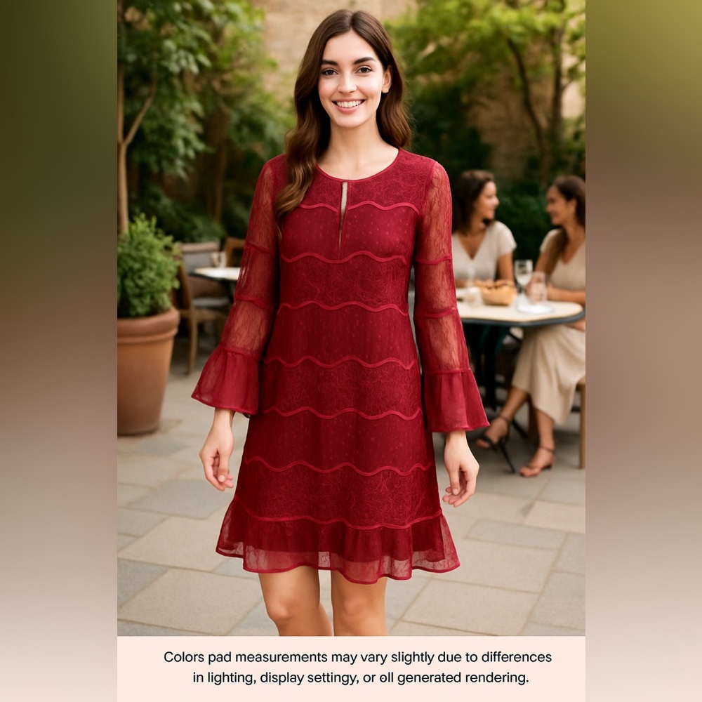 Sachin + Babi Red Lace Dress - Size 6